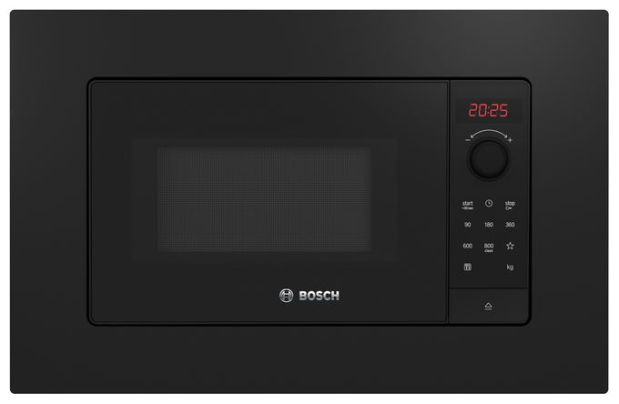 Einbau-Mikrowelle 800 W Größe: klein 5 Stufen (Schwarz) Serie 2 BFL623MB4 