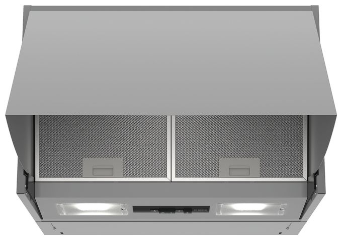 Abluft/Umluft Dunstabzugshaube/Esse Einbau 60 cm (Silber) Serie 2 DEM63AC00 Zwischenbauhaube 