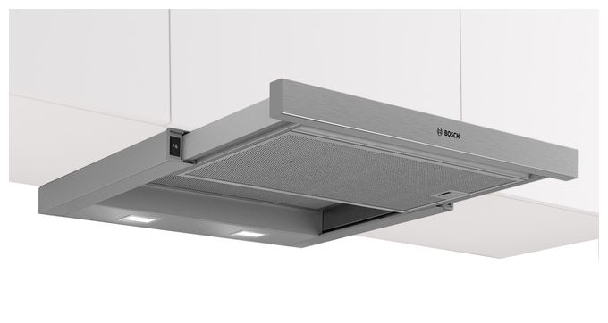 Umluft Dunstabzugshaube/Esse Einbau 60 cm (Metallisch, Silber) Serie 2 DFM064W54 