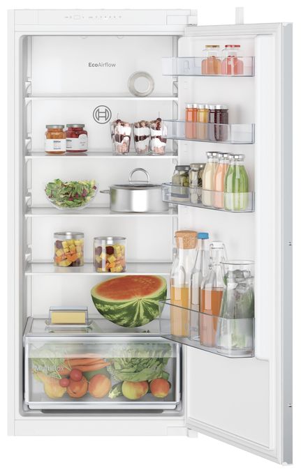 204 l 122,5 cm Einbaukühlschrank EEK: E 101 kWh Jahr Serie 2 KIR415SE0 Schlepptür 