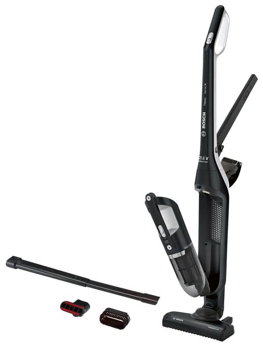 Handstaubsauger Beutellos bis 50 min Laufzeit 21,6 V  Serie 4 BBH32101 Flexxo (Schwarz) 