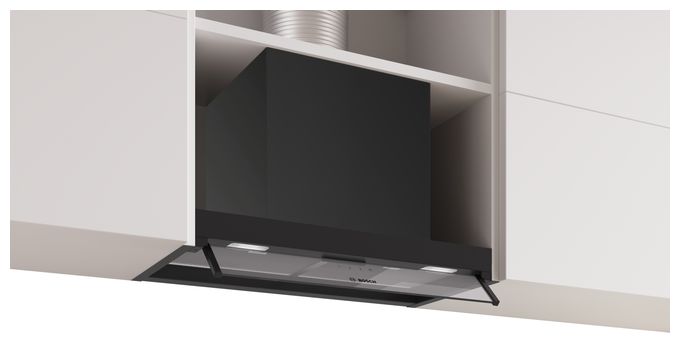 Abluft/Umluft Dunstabzugshaube/Esse Einbau 60 cm (Schwarz) Serie 4 DBB65CC60 
