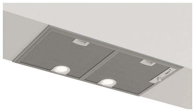 Abluft/Umluft Dunstabzugshaube/Esse Einbau 70 cm (Metallisch, Silber) Serie 4 DHL755BM Lüfterbaustein 