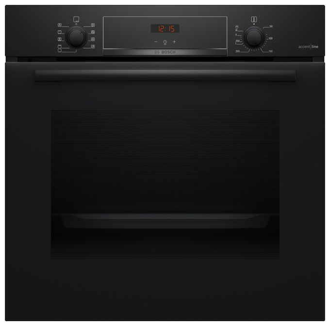 Einbaubackofen groß AutoClean (Schwarz) Serie 4 HBA4340B3 