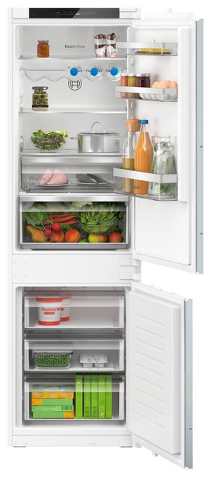 184 l / 76 l 177,5 cm Einbau Kühl-/Gefrierkombination 234 kWh NoFrost Serie 4 KIN86VSE0 Schlepptür 