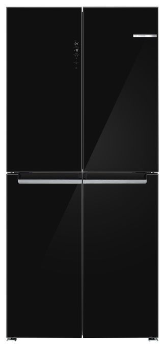 Side-by-Side Kühl-/ Gefrierkombination 324 l / 223 l 322 kWh NoFrost 1895 mm x 855 mm  Serie 4 KMC85LBEA (Schwarz) 