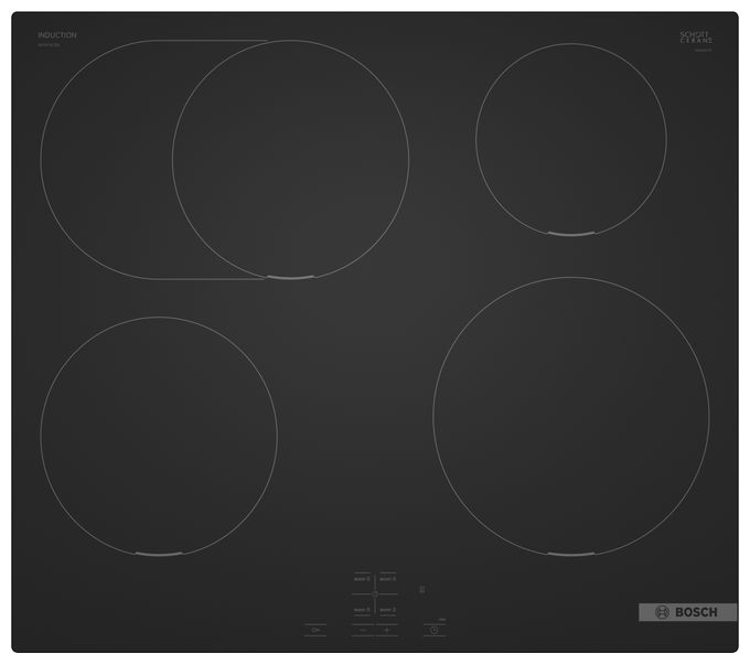60 cm Induktions Kochfeld/Herdplatte 4 Zone(n) Serie 4 NIF61ABB5E herdgebundenes 