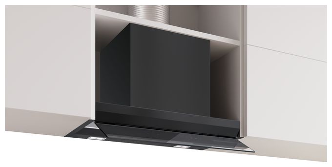 Abluft/Umluft Dunstabzugshaube/Esse Einbau 597 mm (Schwarz) Serie 6 DBB67DP60 