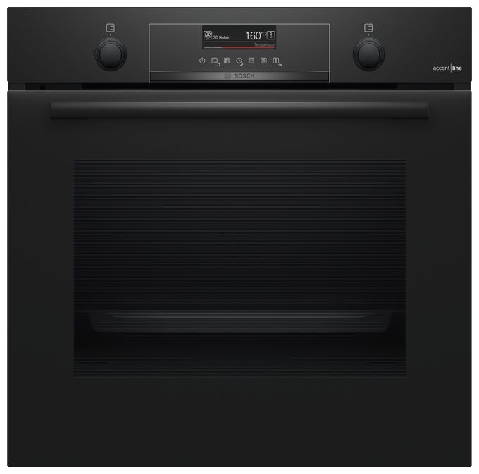 Einbaubackofen groß AutoClean (Schwarz) Serie 6 HBG4795B7 