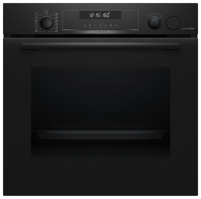 Einbaubackofen groß Dampfgaren AutoClean (Schwarz) Serie 6 HRG4780B7F 