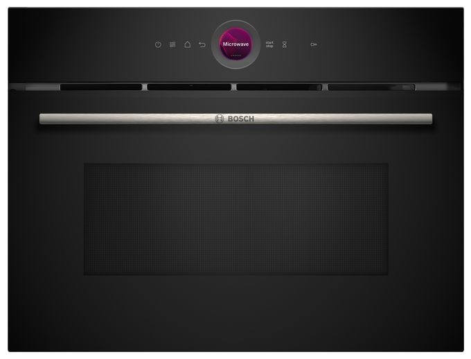 Einbau-Mikrowelle 1000 W Größe: groß 5 Stufen Grill (Schwarz) Serie 8 CEG732XB1 