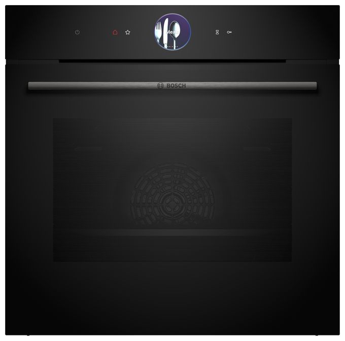 Einbaubackofen groß AutoClean (Schwarz) Serie 8 HBG7764BG 