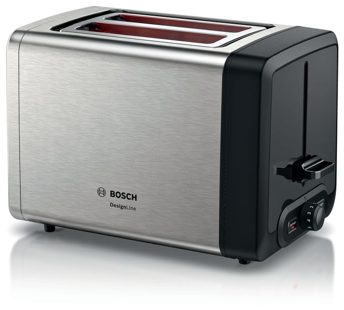 Toaster 970 W 2 Scheibe(n)  TAT4P420 DesignLine (Schwarz, Edelstahl) 
