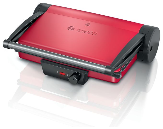 2000 W mit 328 x 238 mm Fläche  TCG4104 Kontaktgrill (Rot) 