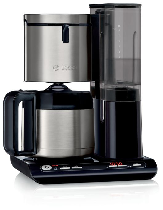 8 Tassen Thermo Filterkaffeemaschine 1,1 l  TKA8A683 Styline (Schwarz, Edelstahl) 