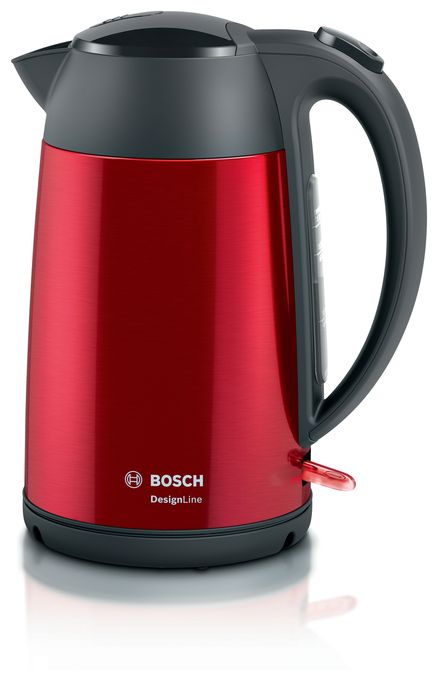 1,7 l Wasserkocher 2400 W  TWK3P424 DesignLine (Grau, Rot) 