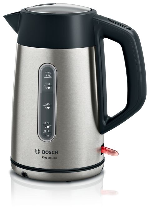1,7 l Wasserkocher 2400 W  TWK4P440 DesignLine (Schwarz, Edelstahl) 