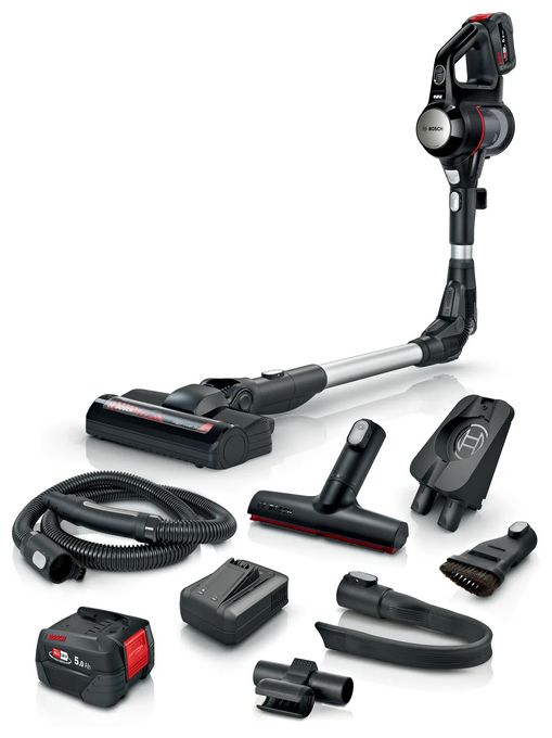 Handstaubsauger Beutellos bis 35 min Laufzeit 18 V  Unlimited 7 BSS715FRSH (Schwarz, Silber) 