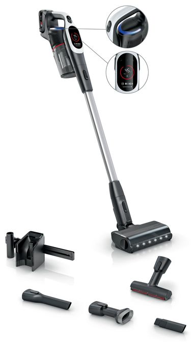 Handstaubsauger Beutellos bis 60 min Laufzeit 18 V HEPA  Unlimited 9 BKS931BA (Weiß) 