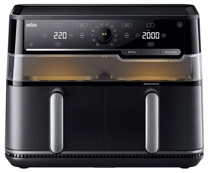 Doppel Heißluftfritteuse 10 l 2850 W  TD5053IBK (Schwarz) 