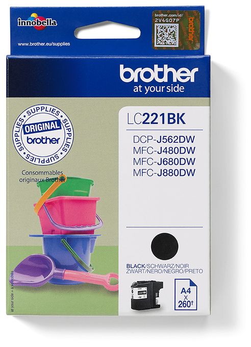 originale Druckerpatronen Schwarz 260 Seiten LC-221BK 