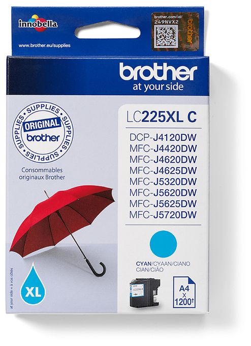 originale Druckerpatronen Cyan LC-225XLC 