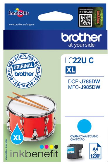 originale Druckerpatronen Cyan LC-22UC 