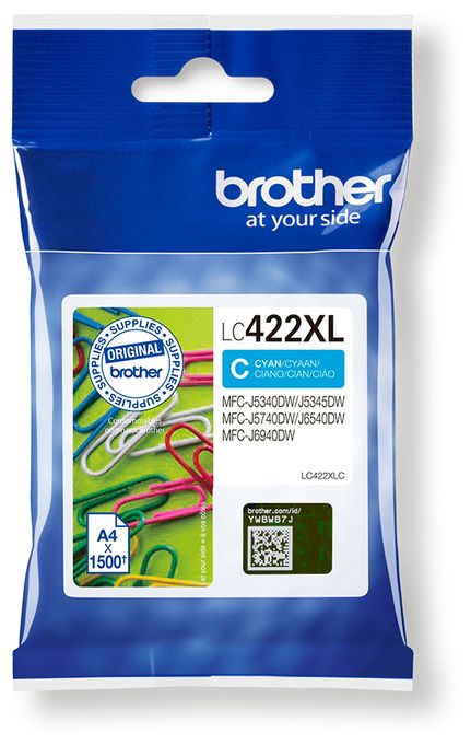 originale Druckerpatronen Cyan LC-422XLC 