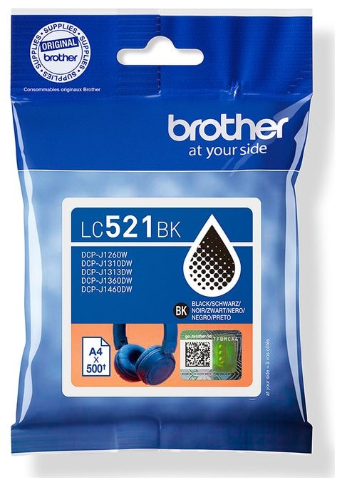 originale Druckerpatronen Schwarz 500 Seiten LC-521BK 
