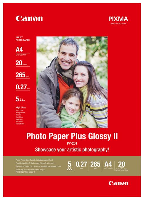 PP-201 Glossy II Fotopapier Plus A4 – 20 Blatt 