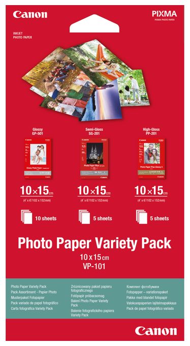 VP-101 Fotopapier Musterpaket Postkarte – 20 Blatt 