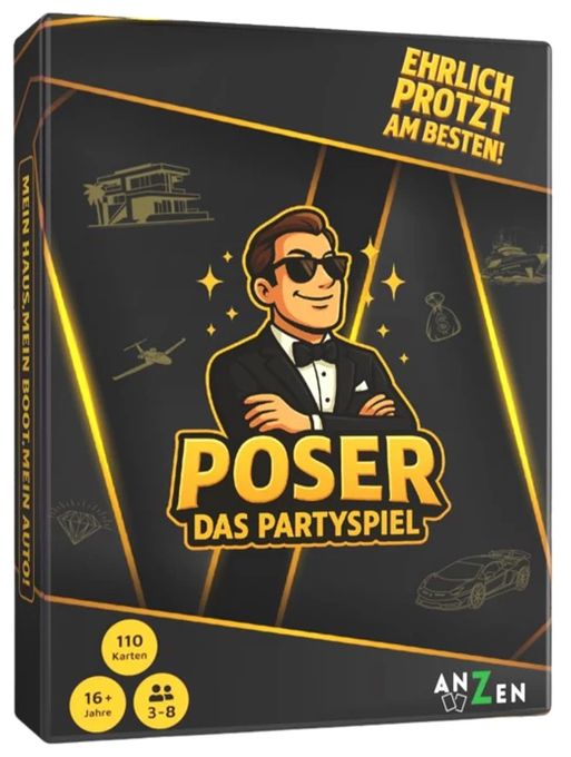 Kartenspiel bis zu 8 Spielern ab 16 Jahr(e) Poser - Das Partyspiel 