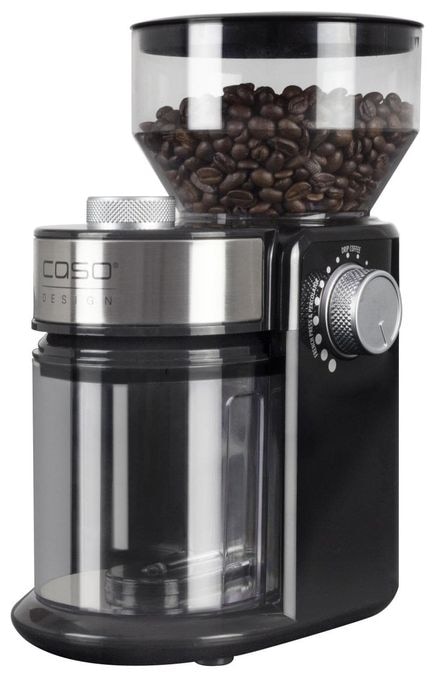 Kaffeemühle für 190 g 150 W (Schwarz, Edelstahl, Transparent) 1833 Barista Crema 