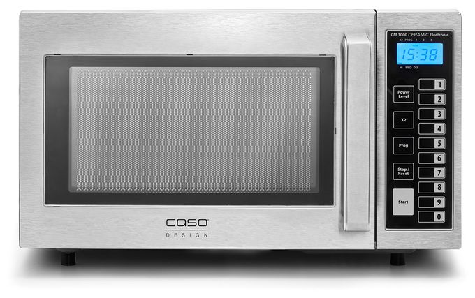 Freistehende Mikrowelle 1000 W Größe: mittel 3 Stufen Grill  CM1000 Ceramic Electronic (Schwarz, Edelstahl) 
