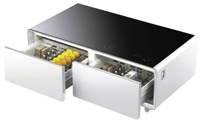 135 l Tischkühlschrank EEK: F 91 kWh Jahr  Sound & Cool (Weiß) 