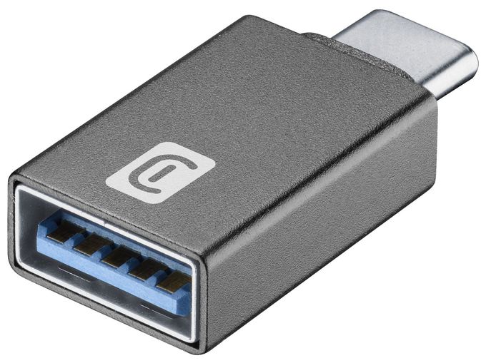 Stecker USB C auf USB A Buchse  Adapter (Schwarz) 