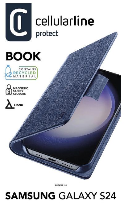 Folio für Samsung Galaxy S24  Book (Blau) 