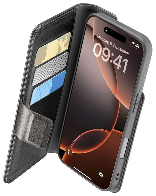 Folio für Apple iPhone 16 Pro  Book Agenda (Schwarz) 