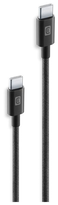 USB C auf bis 60 W 0,6 m  Braided Data Cable (Schwarz) 