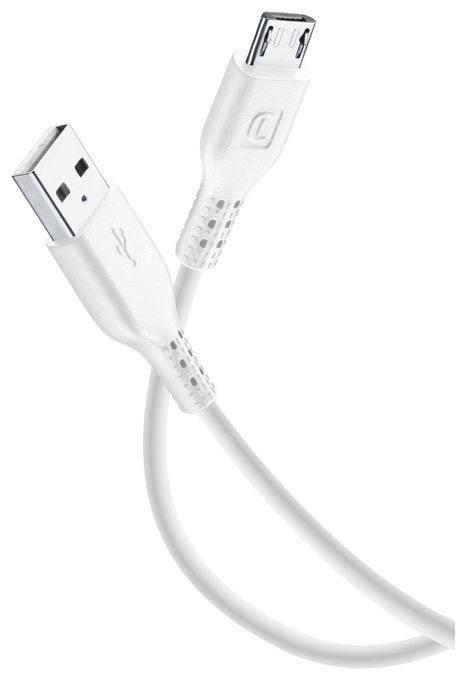 USB A auf Micro-USB B 1 m  Color Cable (Weiß) 
