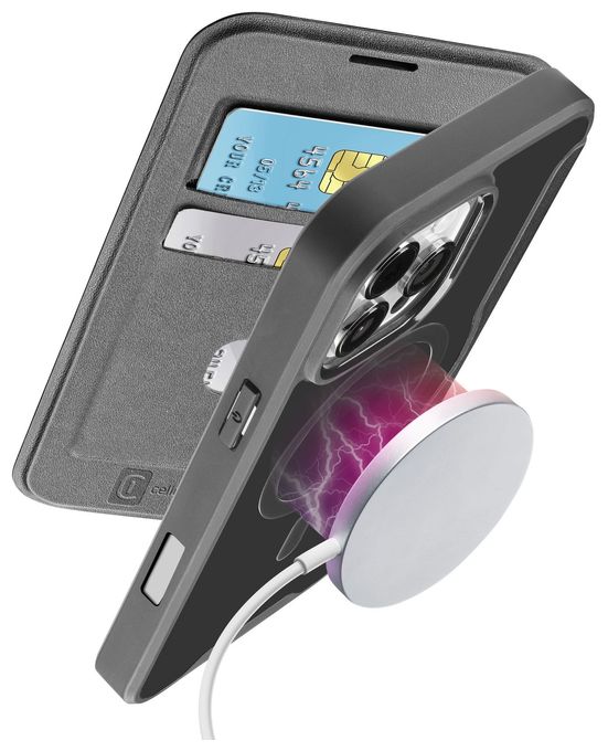 Folio für Apple iPhone 16 Pro  Daily Mag (Schwarz) 