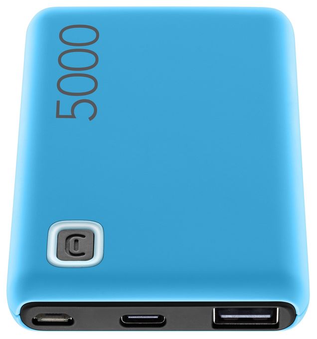5000 mAh Powerbank Micro-USB + USB Type-C  Essence (Blau) 