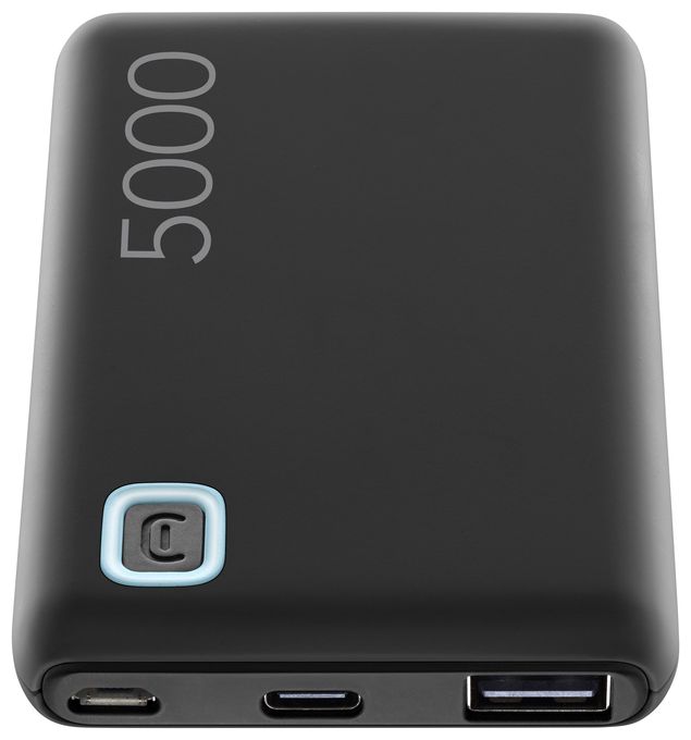 5000 mAh Powerbank Micro-USB + USB Type-C  Essence (Schwarz) 