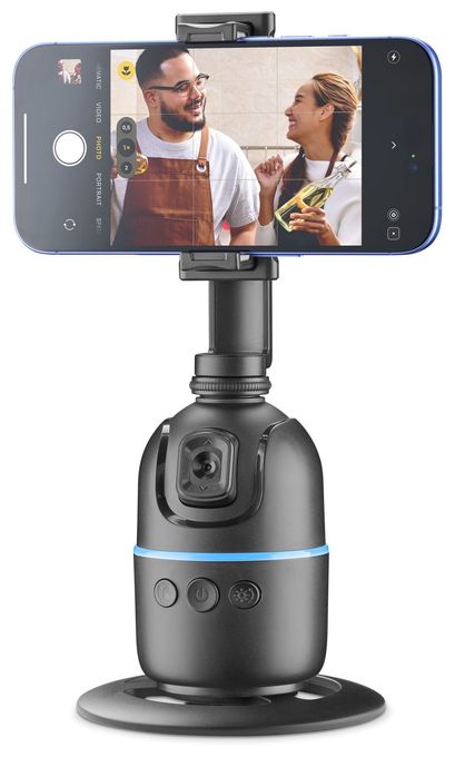 95 mm Universal  Facecam Handyhalterung mit automatischer Gesichtserkennung (Schwarz) 
