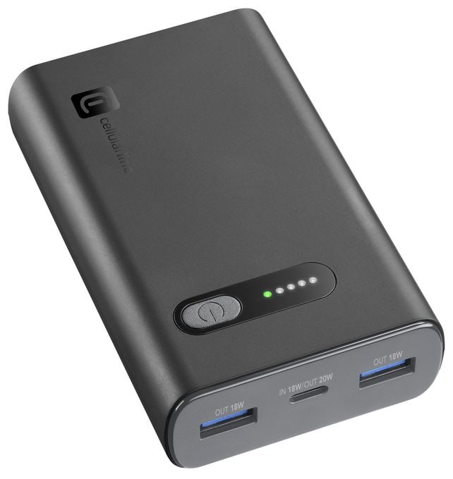 10000 mAh Powerbank USB Typ-C  Fast (Schwarz) 