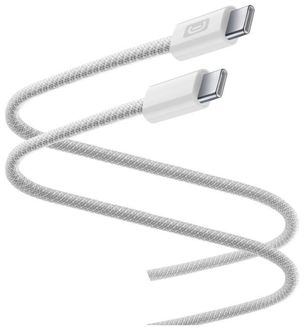 Stecker Rundkabel USB C auf USB C bis 60 W 2 m  Flexforce Cable (Weiß) 