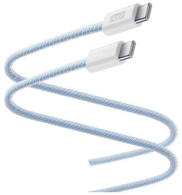 Stecker Rundkabel USB C auf USB C bis 60 W 2 m  Flexforce Cable (Blau) 