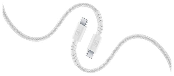 Stecker USB C auf USB C bis 100 W 1,5 m  Flexi Braided Data Cable (Weiß) 