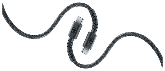 Stecker USB C auf USB C bis 60 W 2,5 m  Flexi Braided Data Cable (Schwarz) 