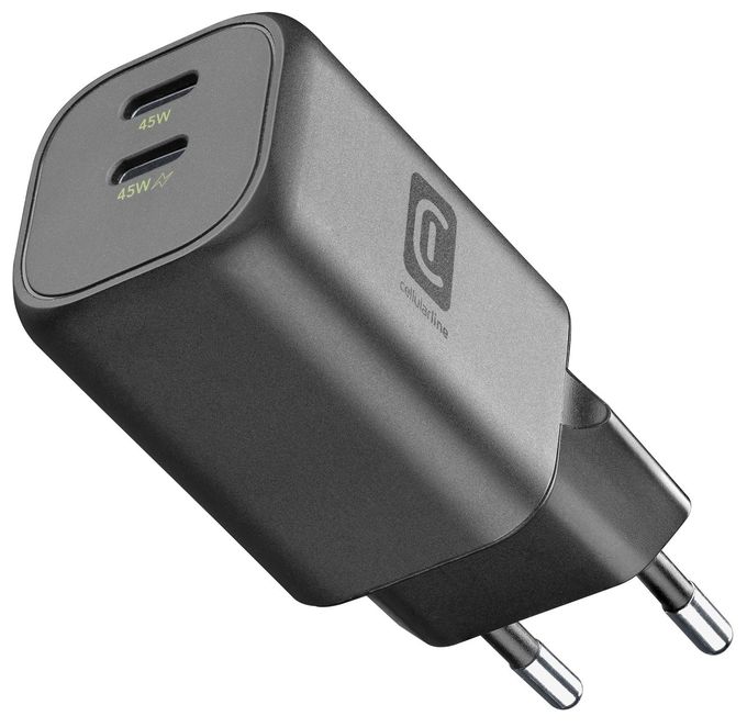 GAN+ 45 W LADEGERÄT DOPPELTER USB-C ANSCHLUSS SCHWARZ 